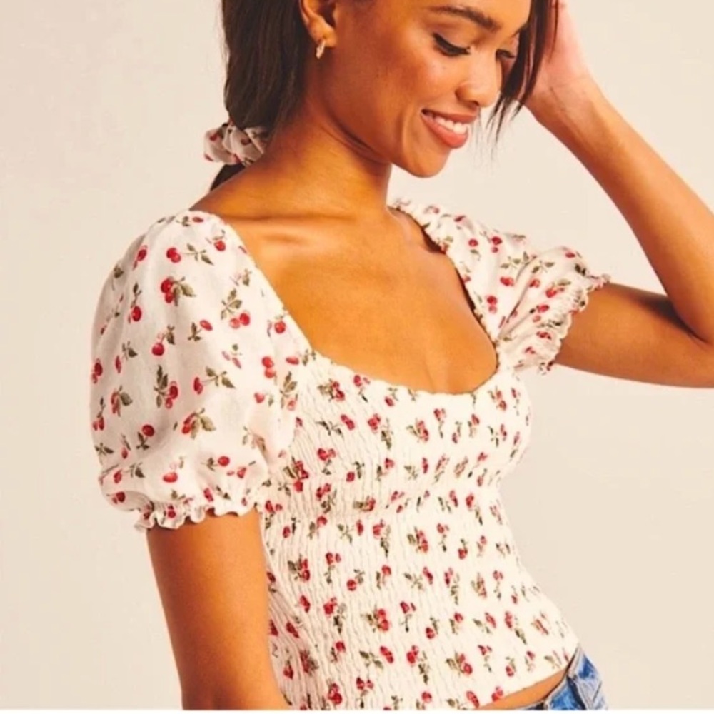 Abercrombie and Fitch | Cherry Blouse